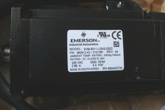 XVM-6011-LONS-D002 EMERSON Servomotor NOMINAAL KOPPEL 12 LB-IN 7.32 MH 1.64 OHMS
