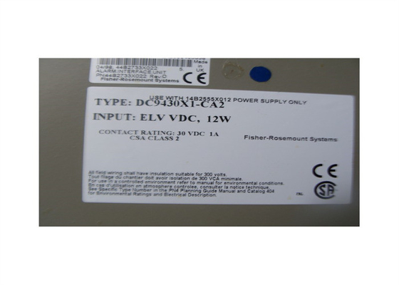 DE EENHEID VAN DE HET ALARMinterface VAN EMERSON DELTAV DC9430X1-CA2 DC9430X1-CA2 44B2733X022