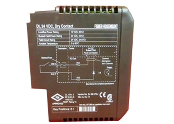 Emerson DeltaV KJ3001X1-BB1 VE4001S2T2 12P0550X142 DI8 kanaal 24VDC droge contactkaart