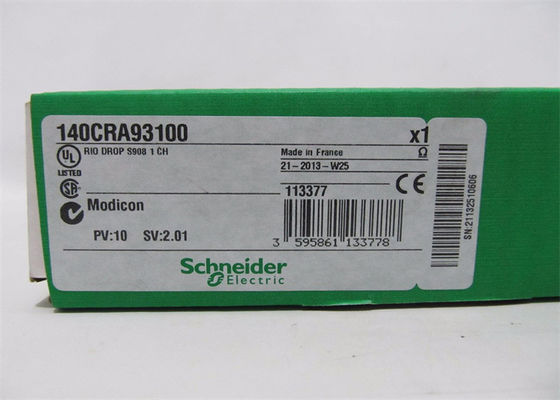 Schneider Modicon Quantum PLC 140CRA93100 500VDC COAXIAAL CENTRUM EN AARDE
