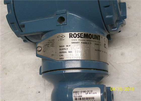 Rosemount 3051T in-line manometerdruktransmitter 3051TG3A2B21A –14,7 tot 800 psi