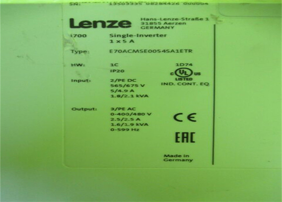 Lenze E70ACMSE0054SA1ETR Servo-omvormer I700 ENKELE INVERTER INGEBOUWDE TECHNIEK