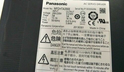 Panasonic Japan A4-serie AC-servoaandrijving 3000W 3KW 200V MFDHTA390