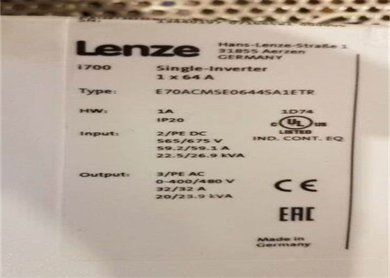 Lenze E70ACMSE0644SA1ETR SERVO-INVERTER I700 STANDAARD OMGEVING