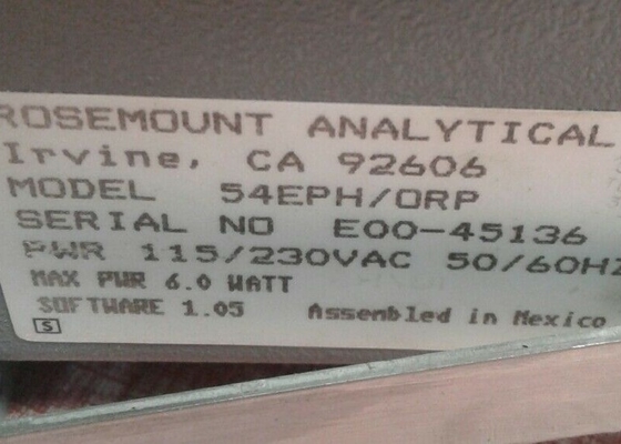 54EPH-ORP-01 FISHER Analyzer Controller Instructie Analyzer Voeding 115/230VAC