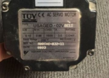 YASKAWA USAGED-02VBE11 Motors AC Servomotor 0,15 kW 3A 200V EU Automatisering