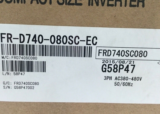 Mitsubishi FR-D740-080SC-EC 400 V VOEDING 3-FASIG 3,7 KW 5 PK 8,0 AMP EUROPESE VERSIE