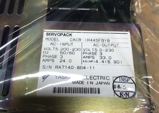 YASKAWA CACR-IR44SFBY8 AC motor aandrijving 4.4 KW Capaciteit 3-FASE 50/60HZ 24 AMP