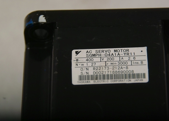 SGMPH-04A1A-YR11 Yaskawa Servomotor Programmeerbare Logische Besturing 400W 200V 3000r/min