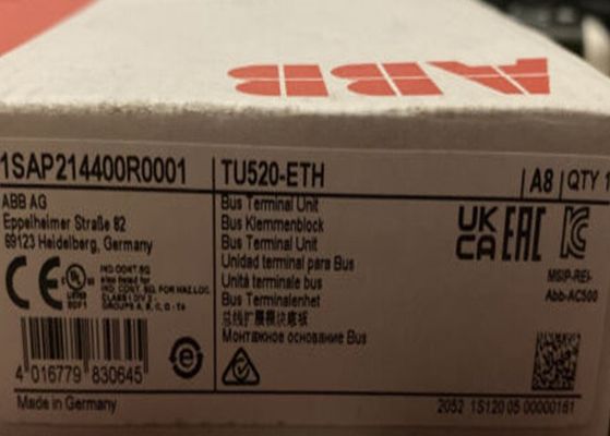 Van het de Logicacontrolemechanisme S500 van tu520-ETH 1SAP214400R0001 de Programmeerbare Lente van de de Bus Eindeenheid