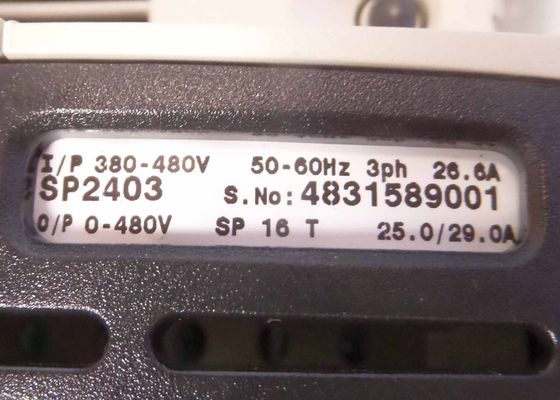Emerson SP2403 3 FASE 380/480 VAC 20 pk NORMAL DUCY 29 AMP IP 20 RATING