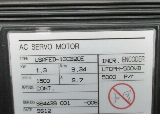 USAFED-13CB20E 1.3 kW 8.34 Nm 1500 t/min 9.7A Origineel Nieuw 3 - 5 Werkdagen Levering