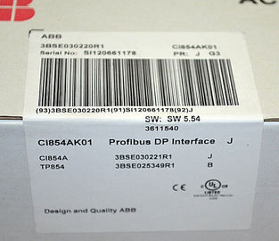Van de de Moduleci854ak01 INTERFACE van ABB S800 I/O MODULE PROFIBUS J 3BSE030220R1 (CI854A+TP854)