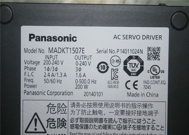 Van de de Servomotor0.64nm Aandrijving van Panasonic AC de Positie Control200W MHMJ022G1U+MADKT1507E