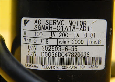 De industriële ELEKTRISCHE 0.91A AC Servomotor 3000r/min sgmah-01a1a-AD11 van YASKAWA