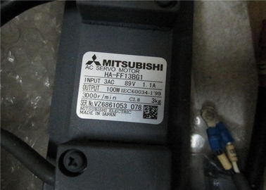 Mitsubishi 100W AC SERVO MOTOR HA-FF13BG1 with Gear GR-S-10 Ratio 1/30 New