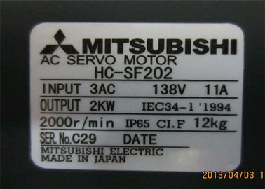 HC-SF202 2KW Mitsubishi Industrial Servo Motor  HC SERIES 200-230VAC 3-Phase