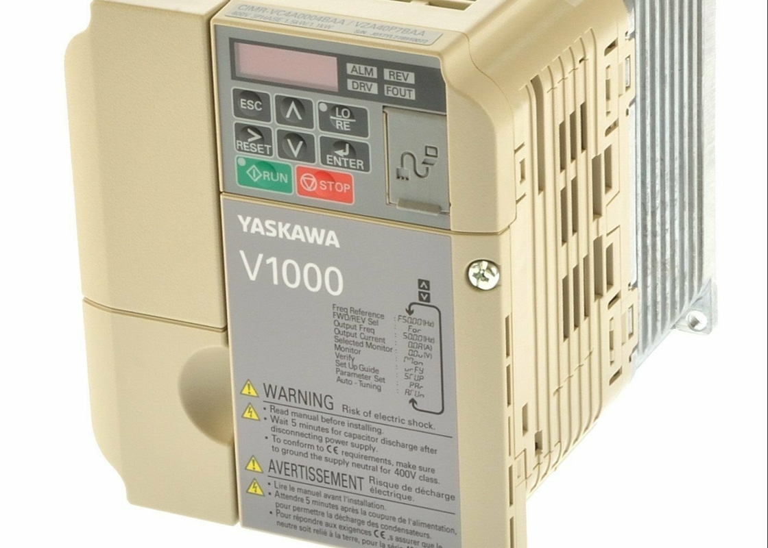 Yaskawa CIMR-VC4A0004BAA FREQUENTIEOMVORMER DRIVE INPUT 4.3/3.2AMP 380-480V 50/60HZ