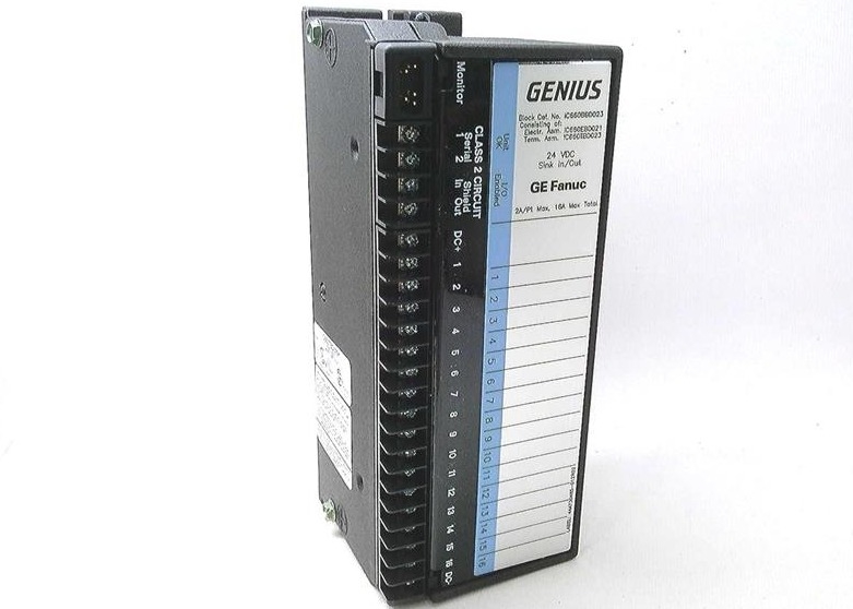 GE Fanuc IC660BBD023 I/O-module Genous Block Sink 16 Circuit 24 VDC Power